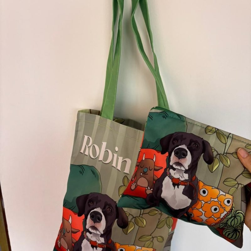 Combo Totebag + Minibag Doggy in Home